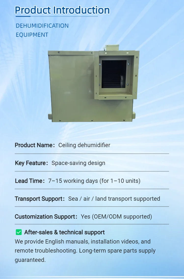 Ceiling Mounted Dehumidifier, 158L, 1200m³/H - detail 16