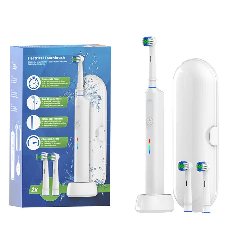 OEM IPX7 wholesale Adult Rechargeable Customized Smart wireless 45 Rotating Electric Toothbrush With travel case for oral b