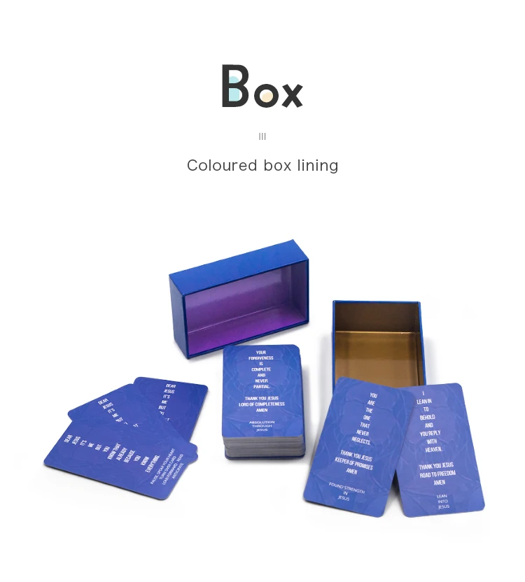 Professional Factory Paperboard Printing Service Custom Printing Confirmation Card with Box Set details