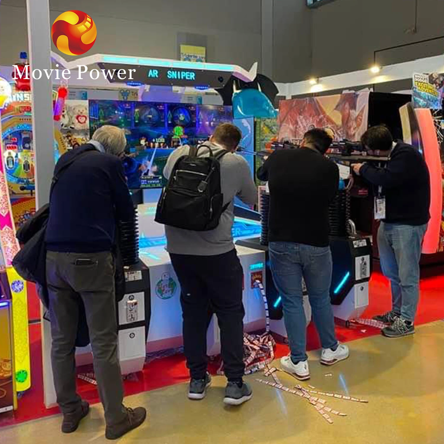 Immersive Virtual Reality Time Crisis Target Arcade Shot Gun Shooting Games Indoor Ar Sniper Shooting Games for Kids Adults