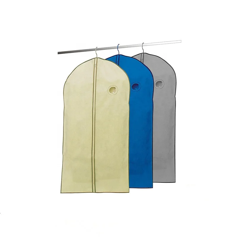 Suit Cover with Zipper Nonwoven Garment Bag 60x90cm 60x137cm Clothes Bag Suit Cover Clothes Storage Bag