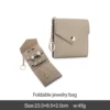 Sac à bijoux pliable marron