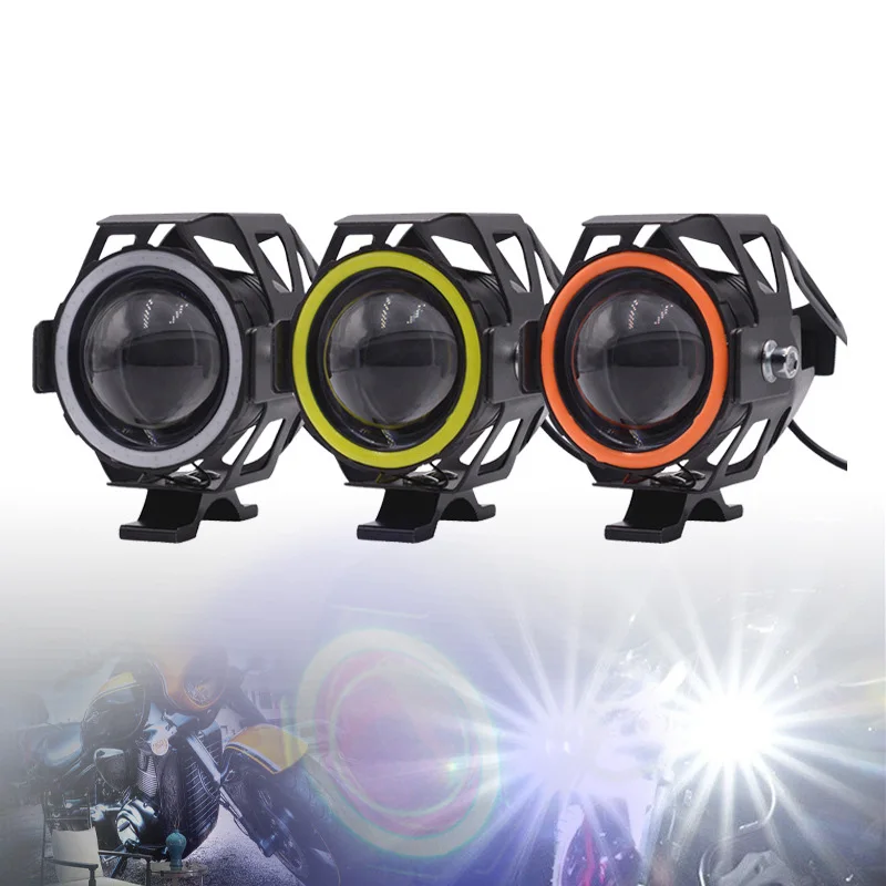 Leadway Motocicleta светодиодные Вспомогательные фары ангельские светодиодные фары для мотоцикла B-MW R1200GS ADV K1600 Противотуманные фары для мотоцикла