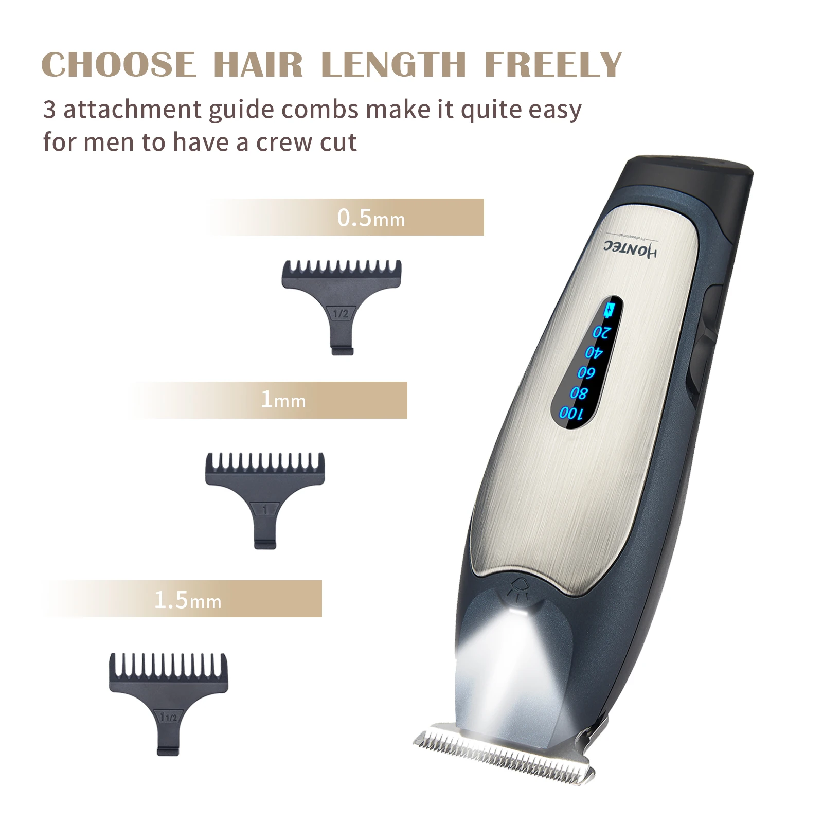 Hontec HT-107 профессиональная аккумуляторная машинка для стрижки волос все металлическое муфтовое крепление Т-лезвие парикмахер ножницы парикмахера
