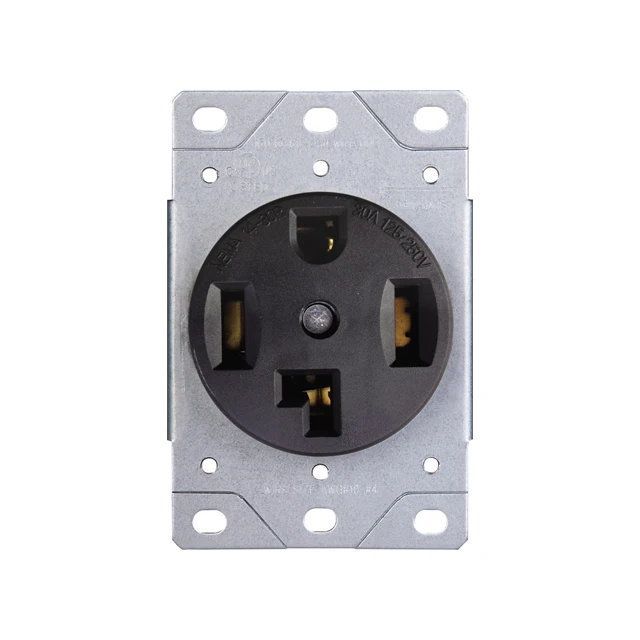 Flush Mount Receptacle Nema 14 30r Power Socket 3 Pole 4 Wire With Ul Certification Buy Nema 14 30r Receptacle Flush Mount Receptacle 14 30r Product On Alibaba Com