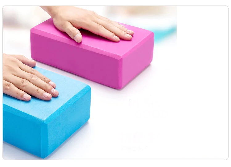 Кирпич для йоги фитнеса натуральный вспененный этиленвинилацетат Пилатес спорт похудение баланс тренировочный тренажерный зал с линией положения не скользит экологически чистый