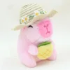 Kapibala [Rosa] Sombrero de paja Piña