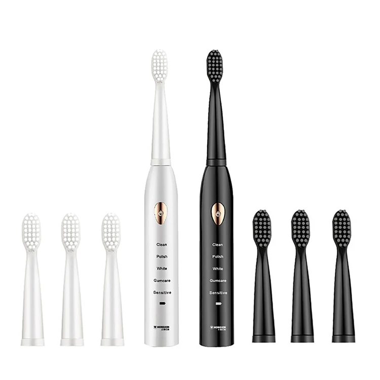 Online Top Seller Products New Style Promotion USB Electric Rechargeable Tooth Cleaning Tool Toothbrush with Three Heads