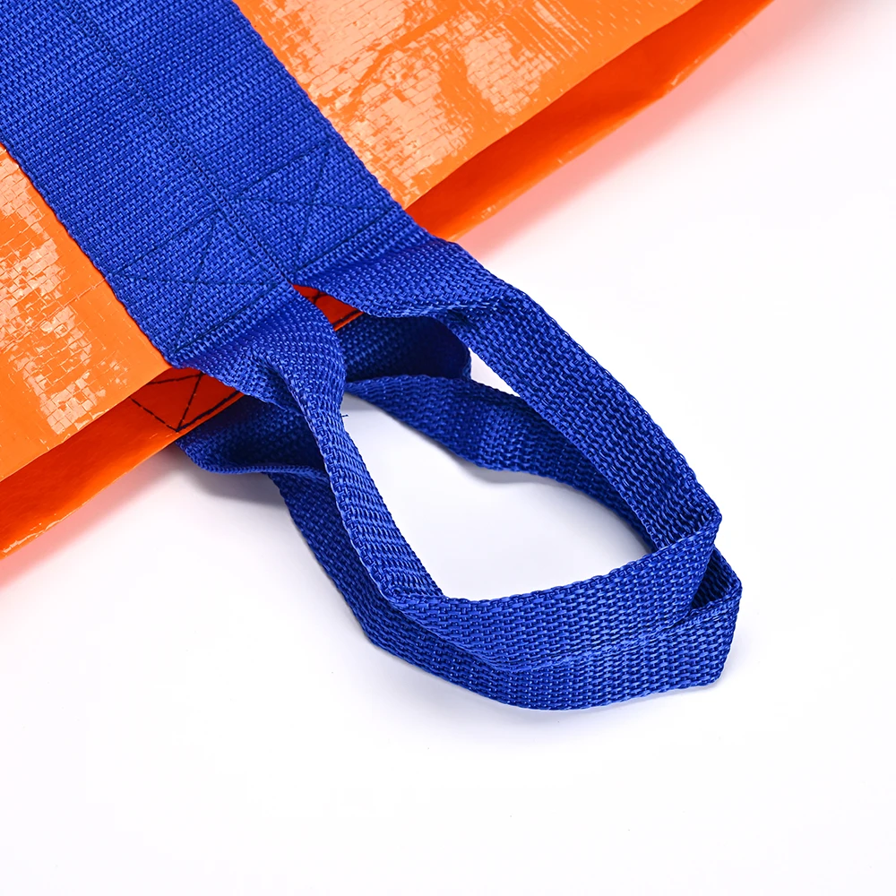 Custom Recycled PP Woven Shopping Tote Bag Eco-Friendly Reusable Grocery Bag with Logo Laminated Waterproof Water Resistant supplier