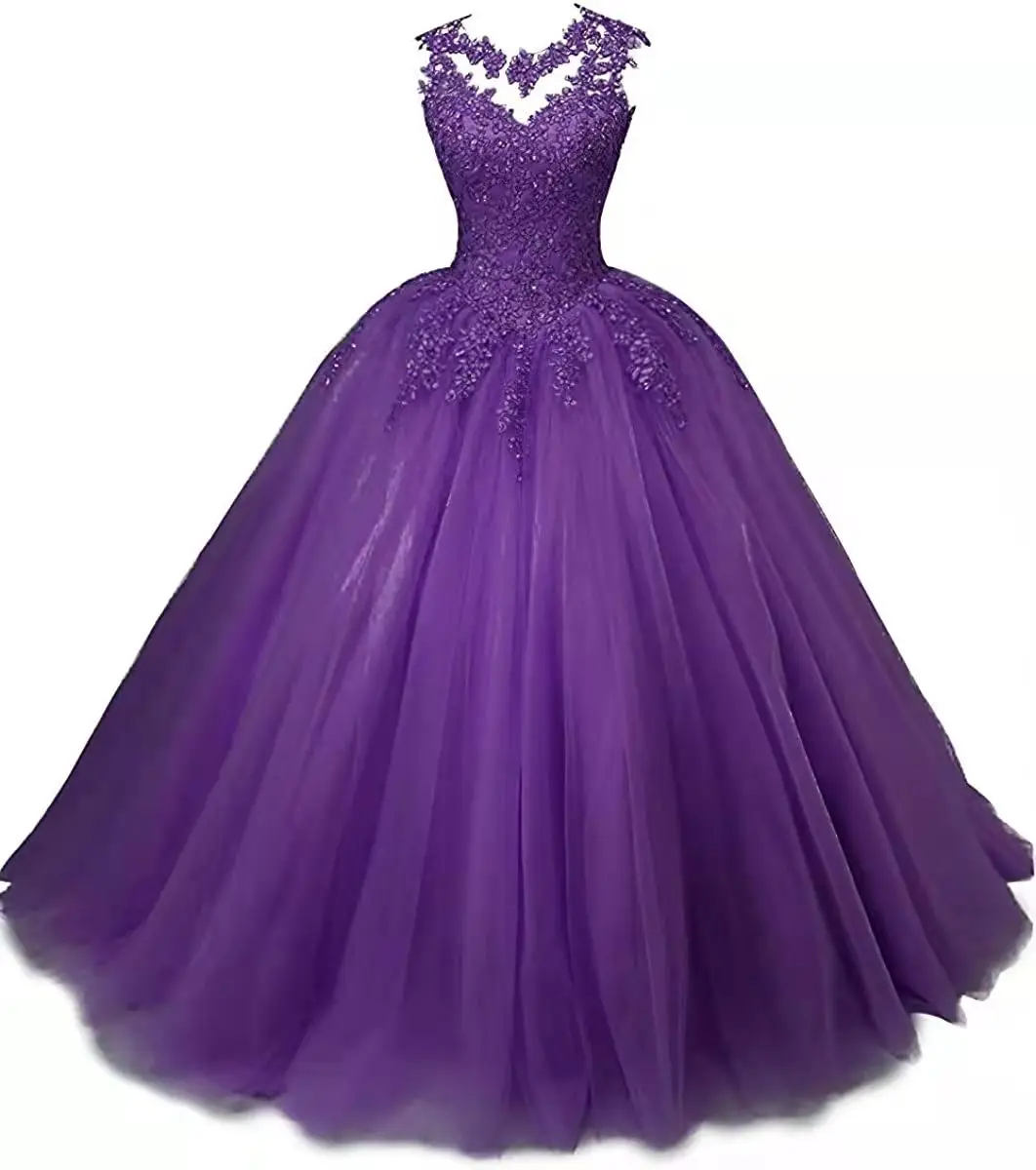 S191Q New Royal Purple Mid-Waist V-Neck Chapel Train Bridal Gown XL Size Lace Decoration Floor-Length Slim Evening Dress Wedding S191Q New Royal Purple Mid-Waist V-Neck Chapel Train Bridal Gown XL Size Lace Decoration Floor-Length Slim Evening Dress Wedding