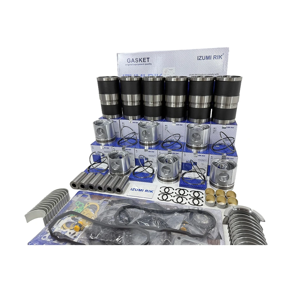 IZUMI RIK Overhaul Rebuild Kit with Overhaul Kit Bearings with Thrust Washer for Yanmar 6LX-GT Aftermarket Engine Parts