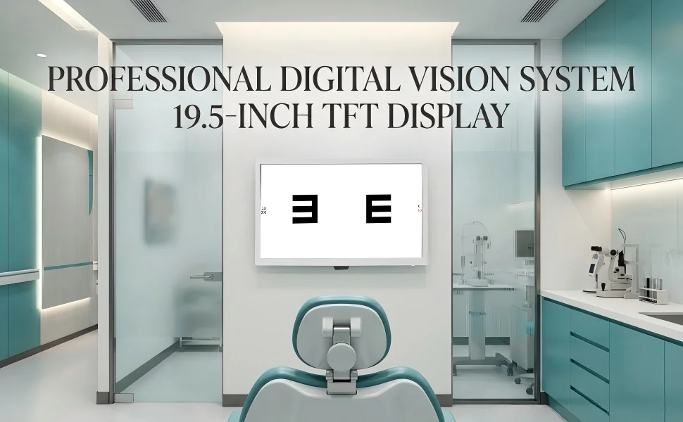 VC-4 19-Inch Optometry LCD Monitor - High-Definition Visual Acuity Chart Screen for Clinical Eye Testing