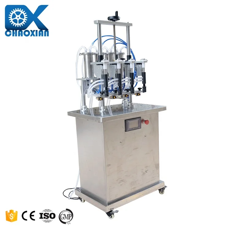 Factory Price Semi Automatic 4 Head Vacuum Victoria Secret Perfume Spray Bottle Filling Machine