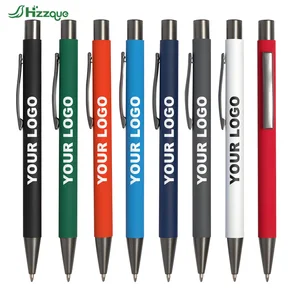 Custom logo Promotional Cheap Assorted Colors Metal Pen for Office Business Meeting Pen