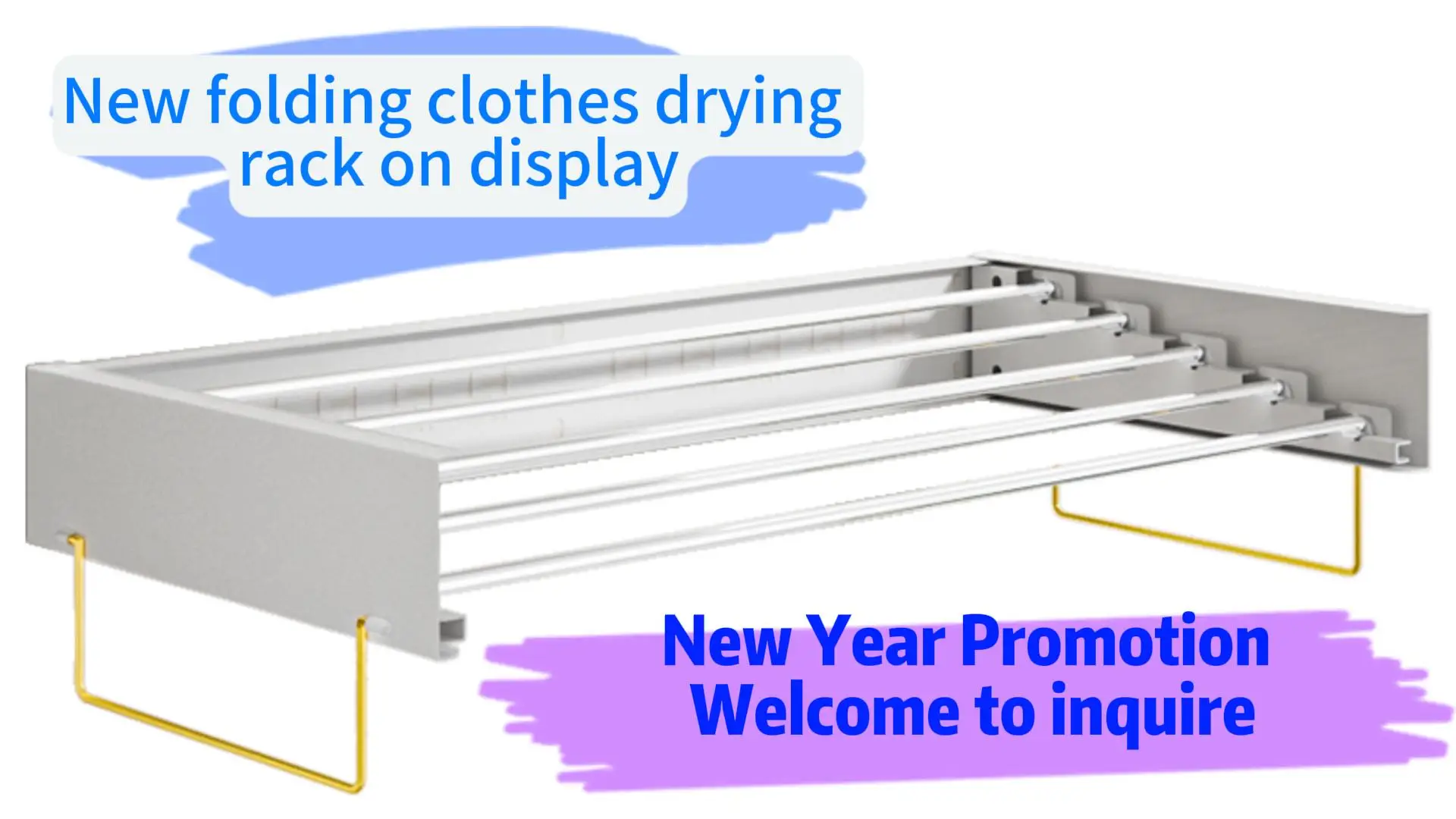 2024 New Retractable Wall Mount Aluminium Clothing Laundry Drying Racks ...
