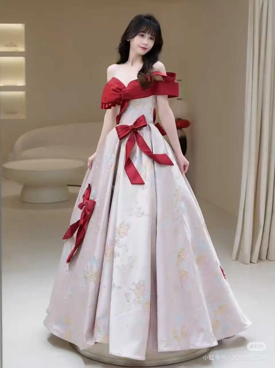 modern dresses french La Divine 7451 Strapless Formal Gown with Pleating Across Bodice and Wrap Skirt 16 / French Navy