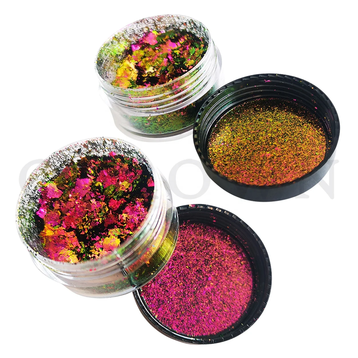 Косметика Ocrown тени для век с камелеоном/снежинками Хамелеона многохромовый пигмент