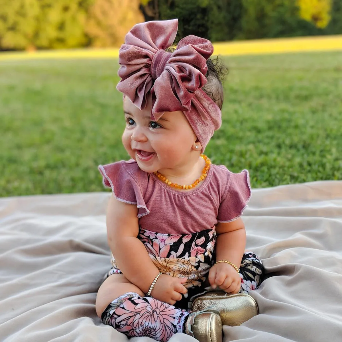 Hair Accessories Infant Turban Head Wrap Infant Headbands Solid
