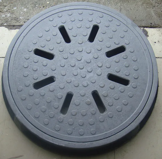 FRP Manhole Cover and Frame Round Septic Tank Lid Resin Sewer Cover