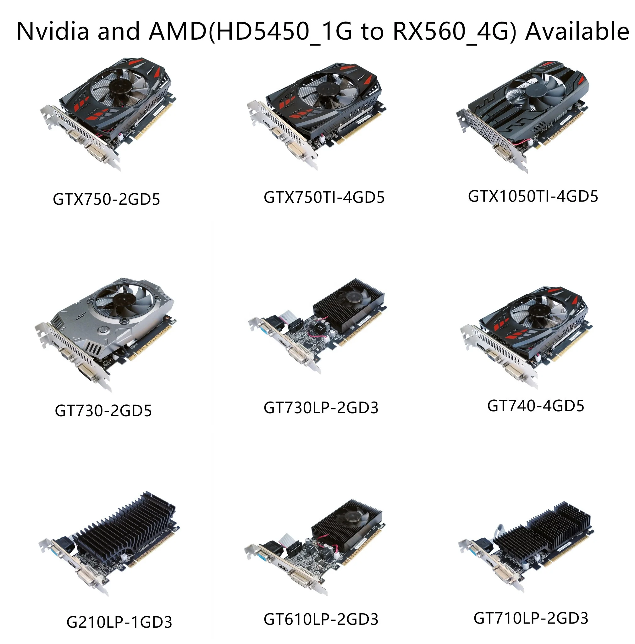 저렴한 512mb 1gb geforce g210 그래픽 카드|