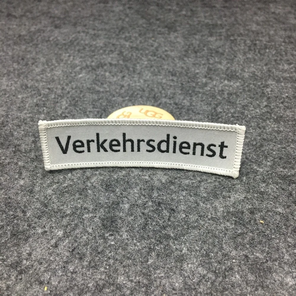 Luxury Custom Damask Woven Label Glow in the Dark Garment Labels  for Clothing