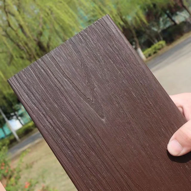 New technology WPC Capped Co-extruison wood grain wood plastic composite decking