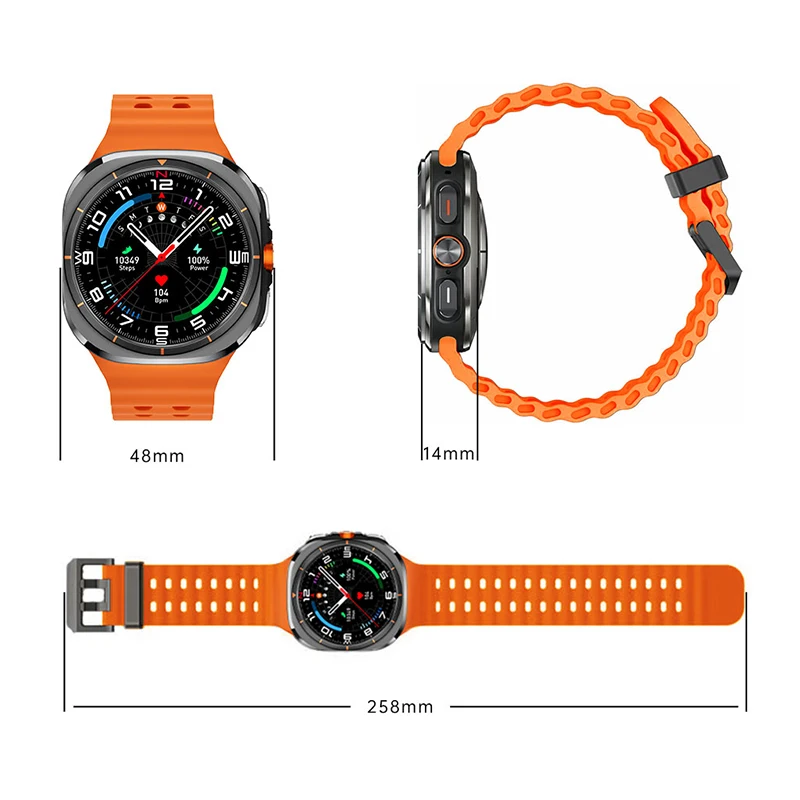 BW Ultra 4G Smart Watch with 1.508 Inch AMOLED Screen 3+32GB Memory Support Camera Video Call WiFi GPS Android 9.0 System