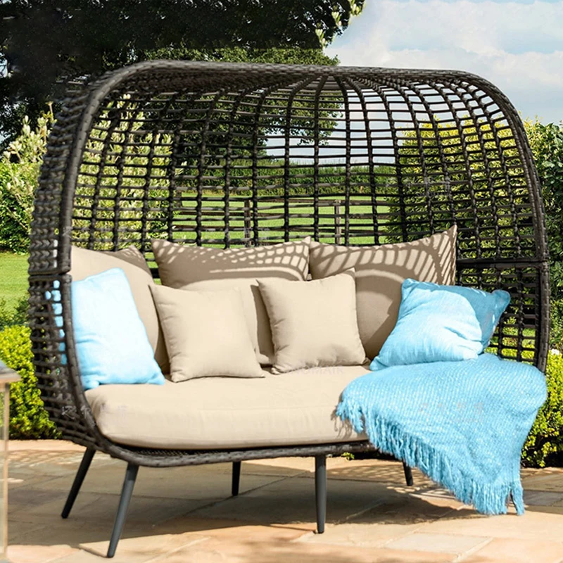 Hot Sale outdoor swing chair rattan swing chair double seat cheap egg swing chair