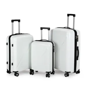 Designer Luggage Travel Bag Set Storage Carry-On Luggage Travel Suitcase 4 Pcs Luggage Set With Same Colour Wheel