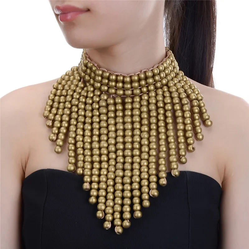Handmade Jewelry Necklace Gold Statement Gold Chain Choker 