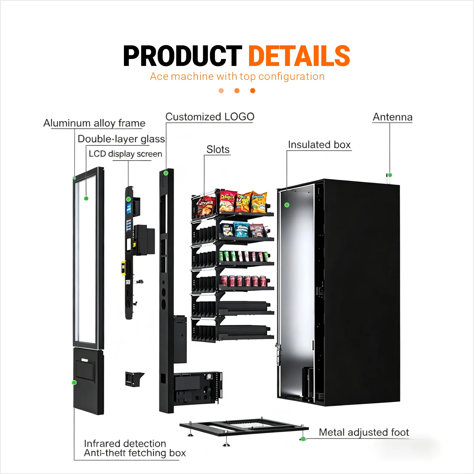 XY Automatic Drink and Snack Vending Machine Supplier