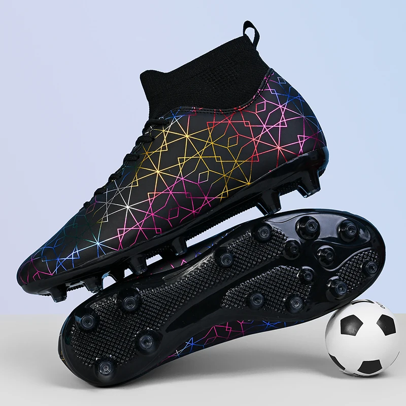 High Top Ankle Protection Football Shoes Durable Comfortable