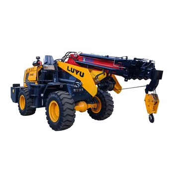 factory price 4 wheels Telescopic Crane Off Road wheel Crane Material Handler Boom crane with Various lengths of lifting arms