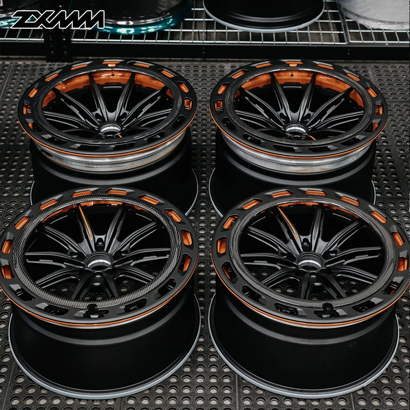 Carbon Fiber 18 19 20 21 22 2-3 Pieces Forged Wheels 5x114.3 5x120 5x130 5x127 18 20 22 Inch Wheels
