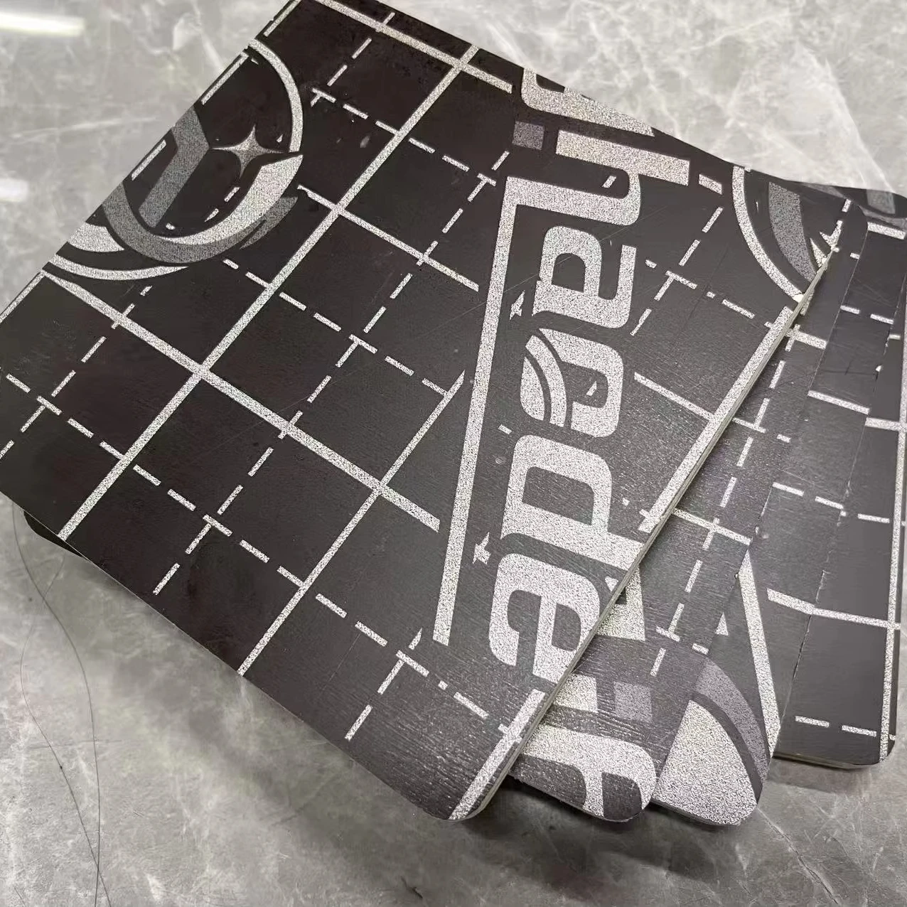 1220*2240 12mm-18mm Black Melamine Shuttering Plywood for Concrete Formwork Stocks in Thailand Chonburi Warehouse