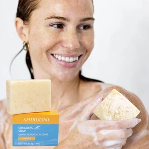 OEM ODM Dechlorination Face Body Wash Bar Soap After Swimming Moisturizing Chlorine Remove Toilet Soap Skincare