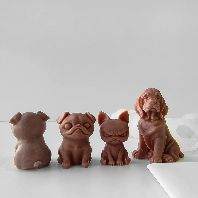 Angry Puppy Silicone Candle & Gum Drops Mold DIY Handmade Cake Tool supplier