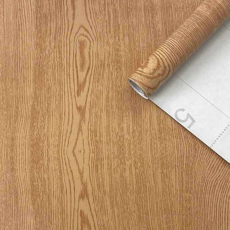 Сильный клей ПВХ самоклеящаяся декоративная деревянная пленка фольга