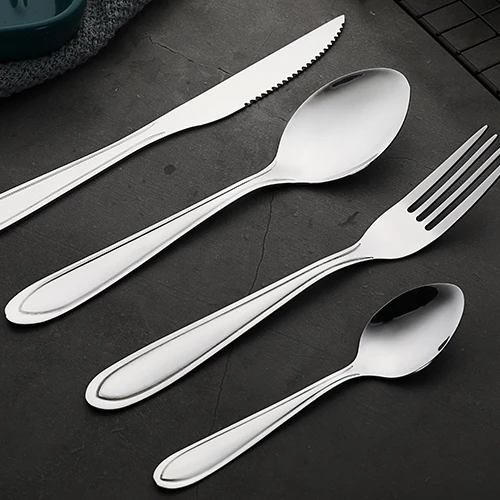 cheap spoon fork knife set restaurant