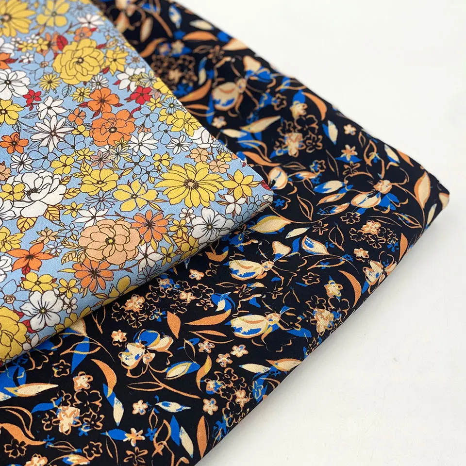 Keqiao тканые текстовые мельницы бразильское платье с цветочным принтом, батти, 120 г/кв. М, плоская 100% вискозная ткань из вискозы