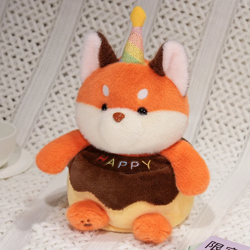 Customized New Birthday Cake Animal Plush Toys Singing Luminous