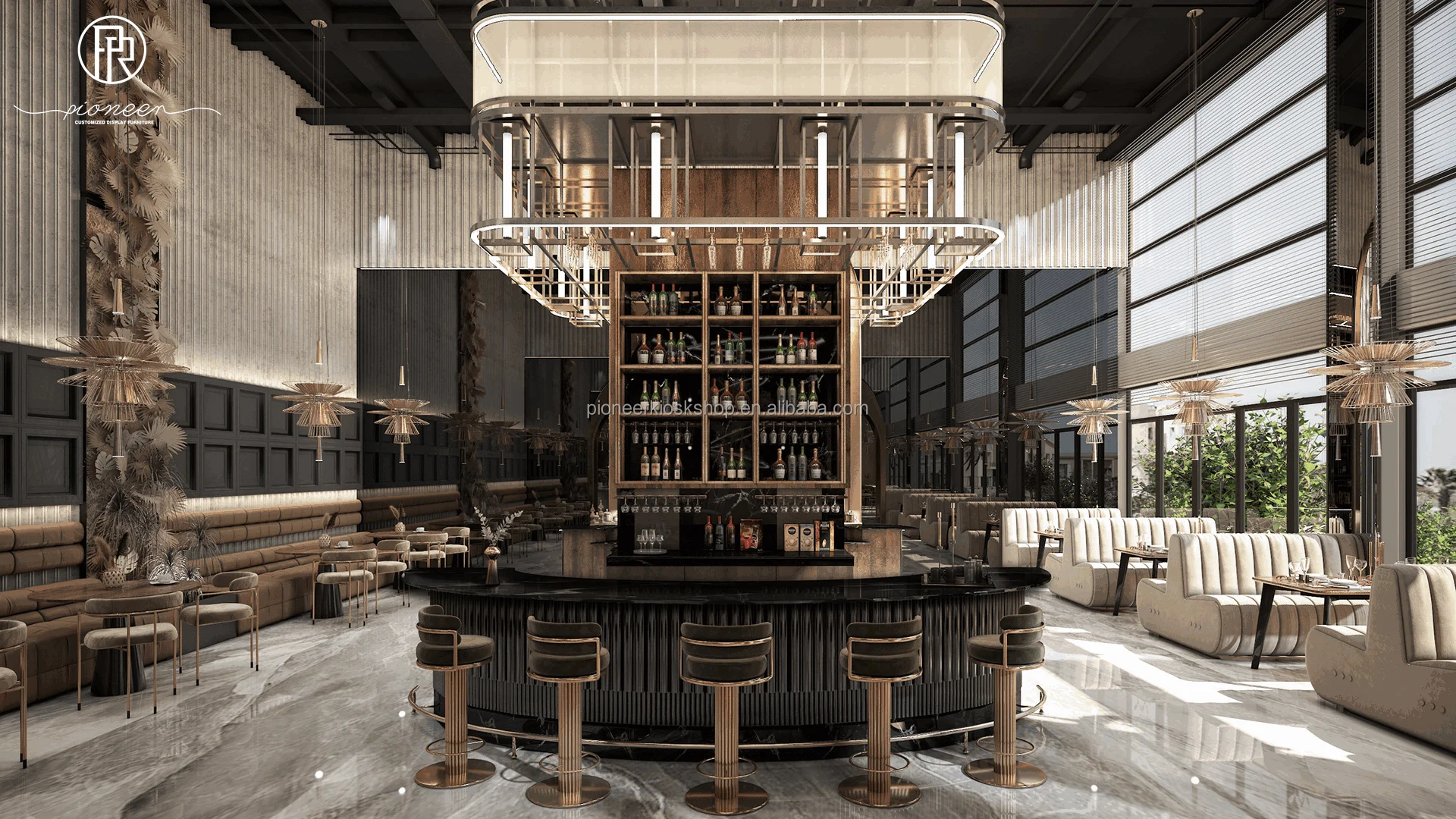 Customizable Luxury Hookah Lounge Furniture Sets for Restaurant Bar ...