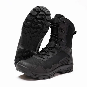 Hanagal Factory Wholesale Rubber Outsole Leather Fabric Upper Tactical Shoes Supplies Outdoor Jungle Desert Boots