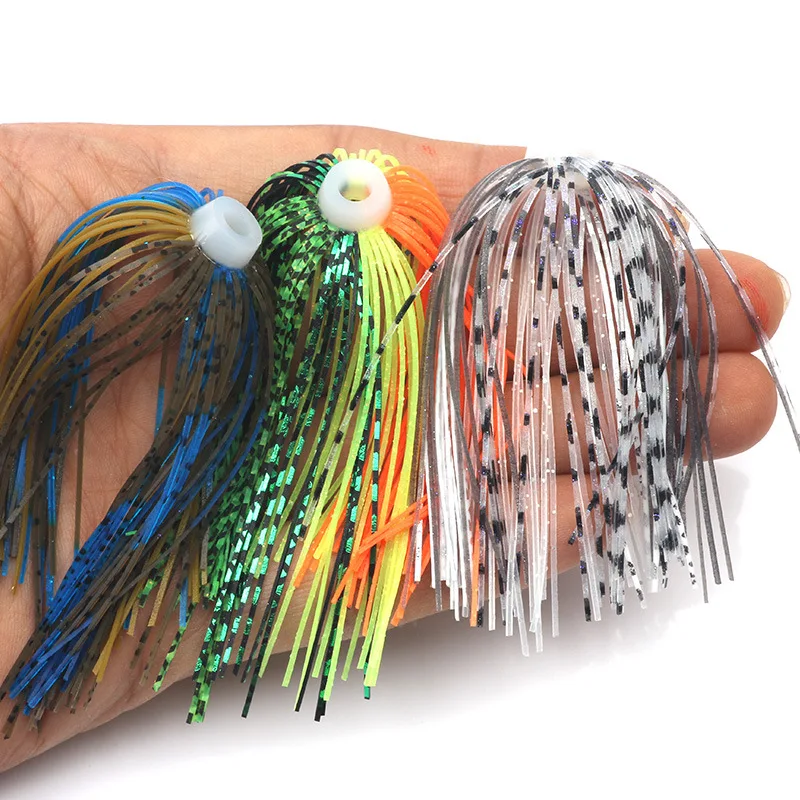 Dorisea Diy Bass Jig Skirts 88 Strands Fishing Jig Skirt Lure Tackle ...