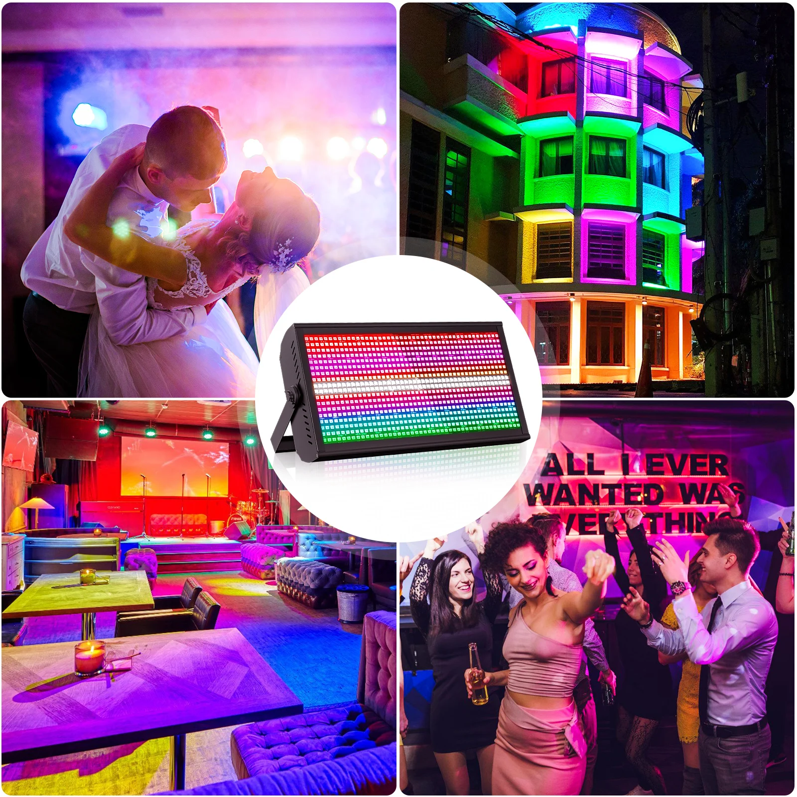 U`King 200W RGBW LED Outdoor Wall Washer Light - DMX Control