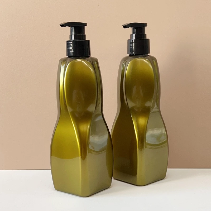 Factory 300ml 480ml PET Shampoo Container Liquid Plastic Emulsion Bottle