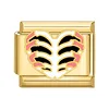 YWXH-98-Skeleton of heart with gold background