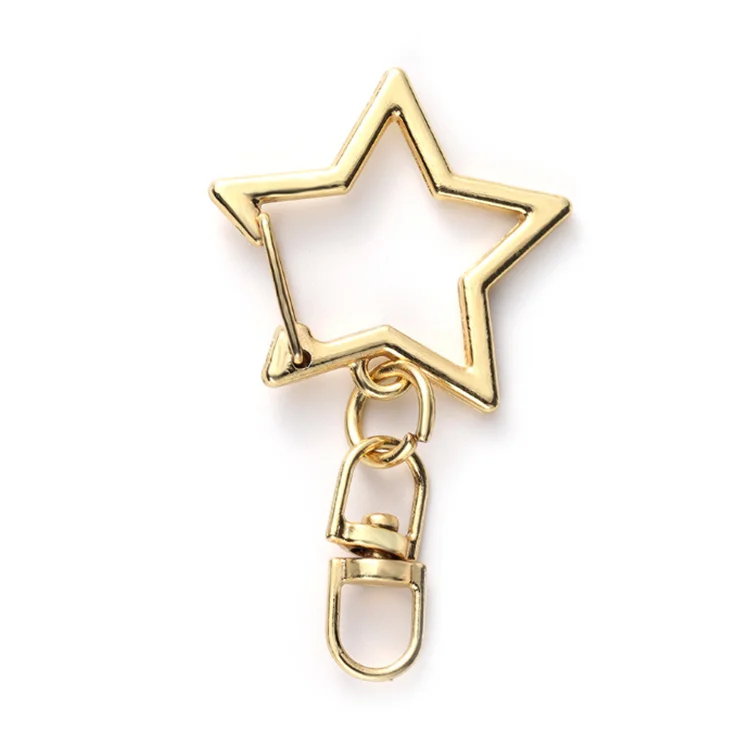 wholesale star shaped lobster clasp keychain