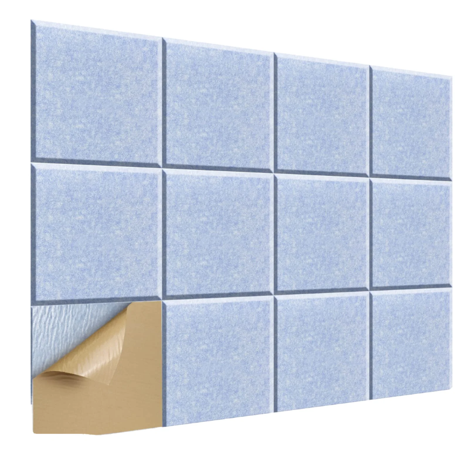 Wholesale Modern Pet-Friendly Polyester Fiber Felt Acoustic Panels for Apartment Soundproofing 3D Model Design Waterproof supplier