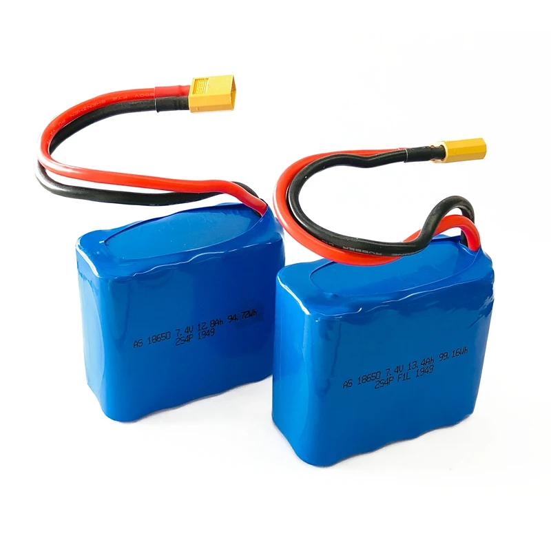 Rechargeable 2s 7.4V 13.4Ah 18650 li ion lithium battery for sprayer